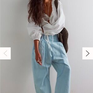 We The Free Lunan Crop Harem Jeans